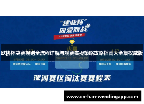 欧协杯决赛规则全流程详解与观赛实操策略攻略指南大全集权威版